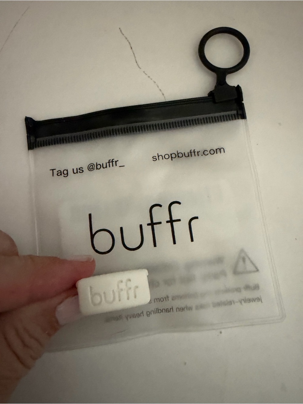 Buffr smart ring protector Oura white 10